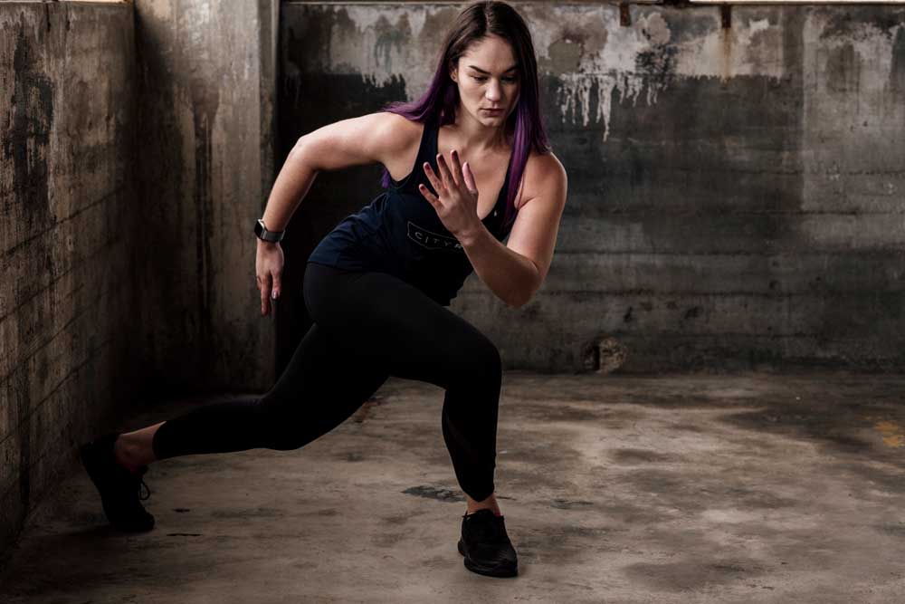 Woman doing exercises